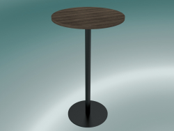 Table à manger Nærvær (NA12, H 102cm, Ø 60cm, Chêne huilé fumé)