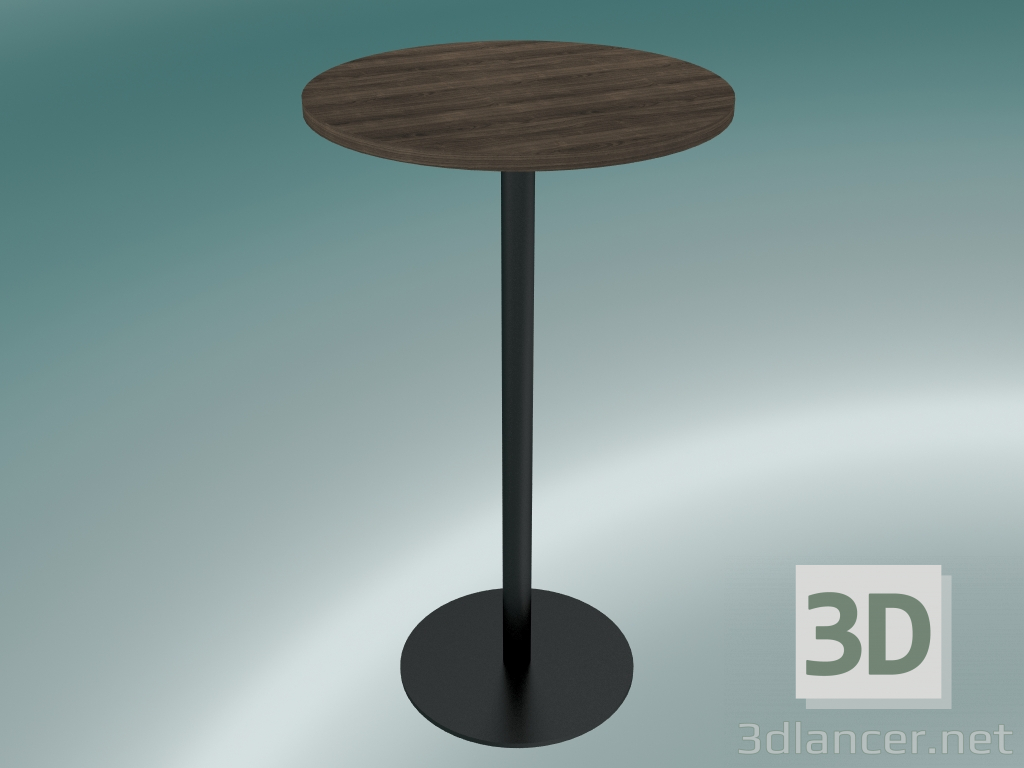 modello 3D Tavolo da pranzo Nærvær (NA12, H 102cm, Ø 60cm, rovere oliato affumicato) - anteprima