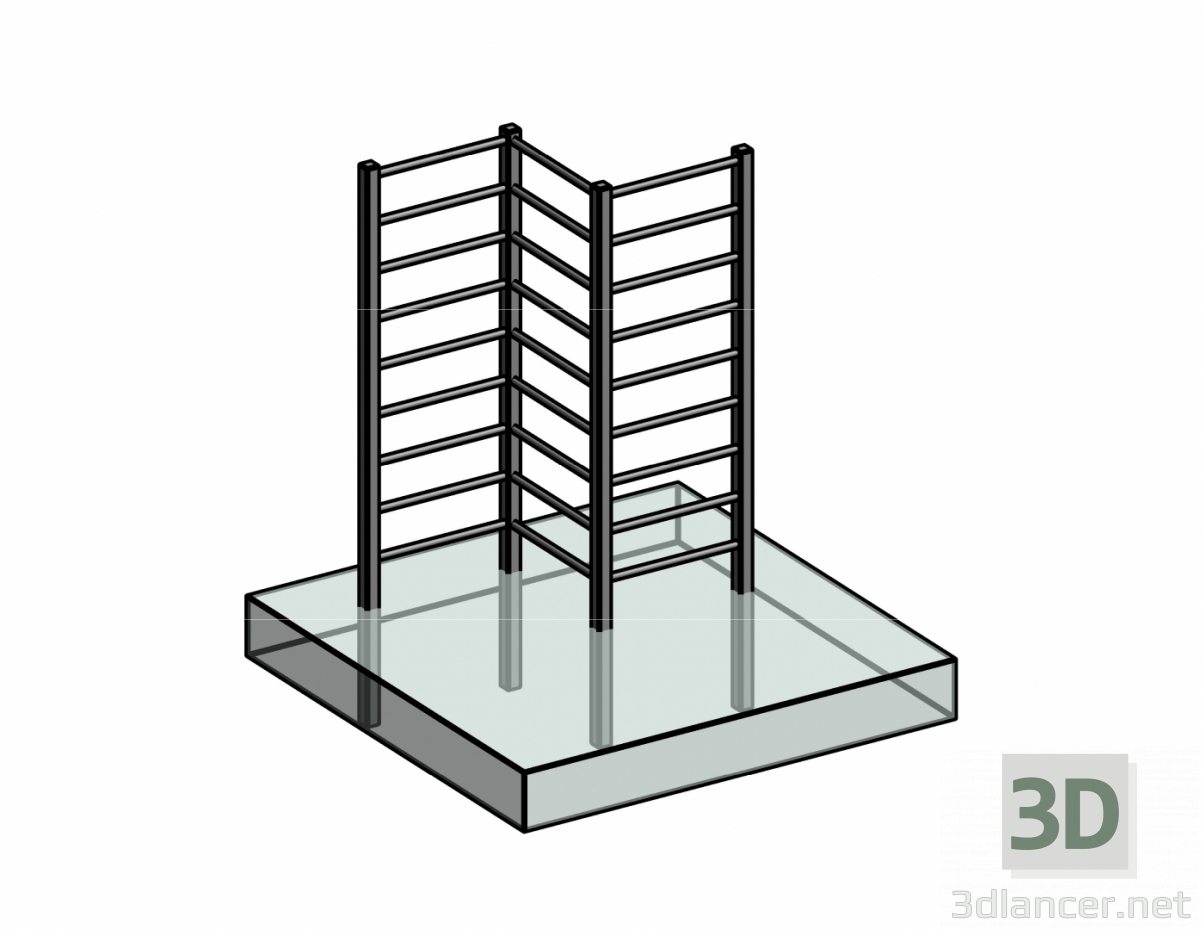 modello 3D Muro svedese_3 - anteprima