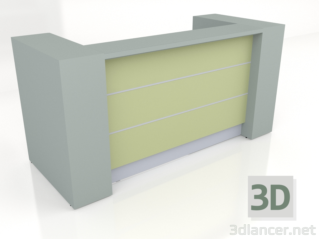 modello 3D Banco reception Valde LAV02L (2226x937) - anteprima