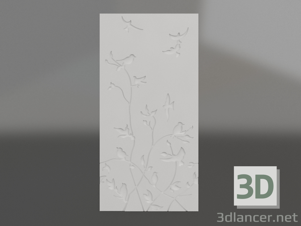 3d model Bas-relief Spring tree - preview