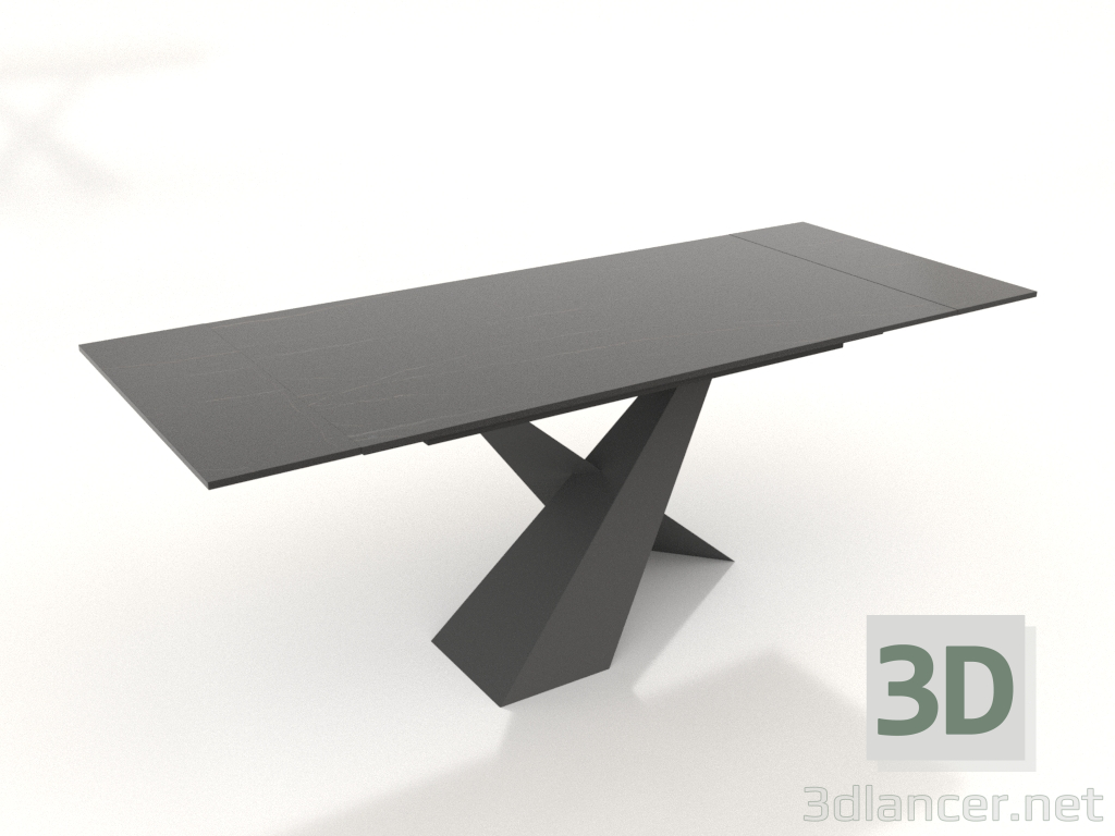 3d model Mesa plegable Savoy 180-240 (cerámica negra) - vista previa