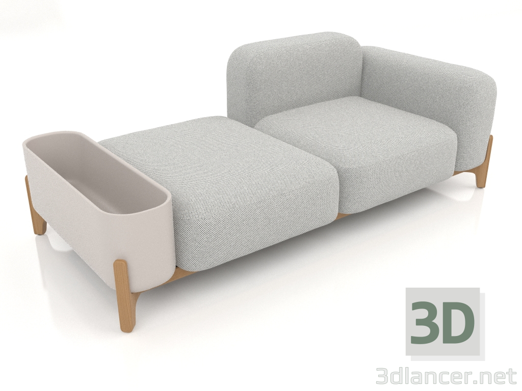 modello 3D Divano componibile (composizione 06) - anteprima