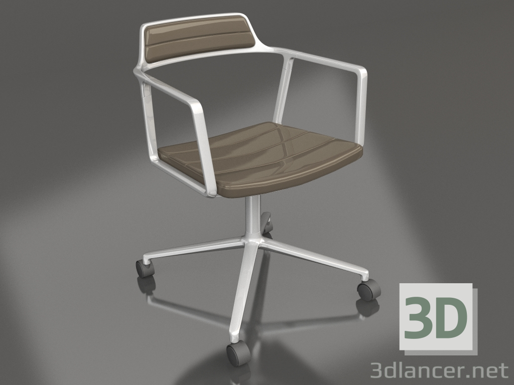 3d model Silla giratoria con ruedas VIPP452 - vista previa