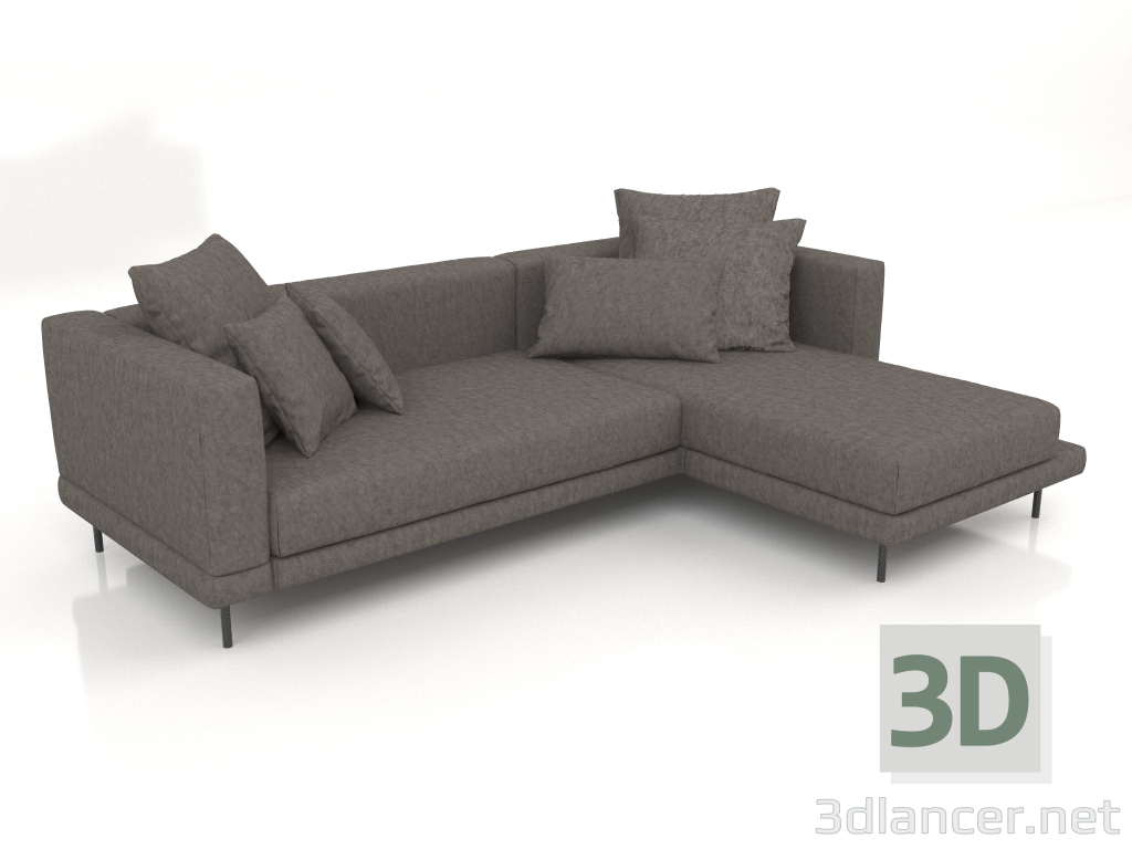 3d model Sofá Carol 2560 x 1800 (Claudio 64) - vista previa