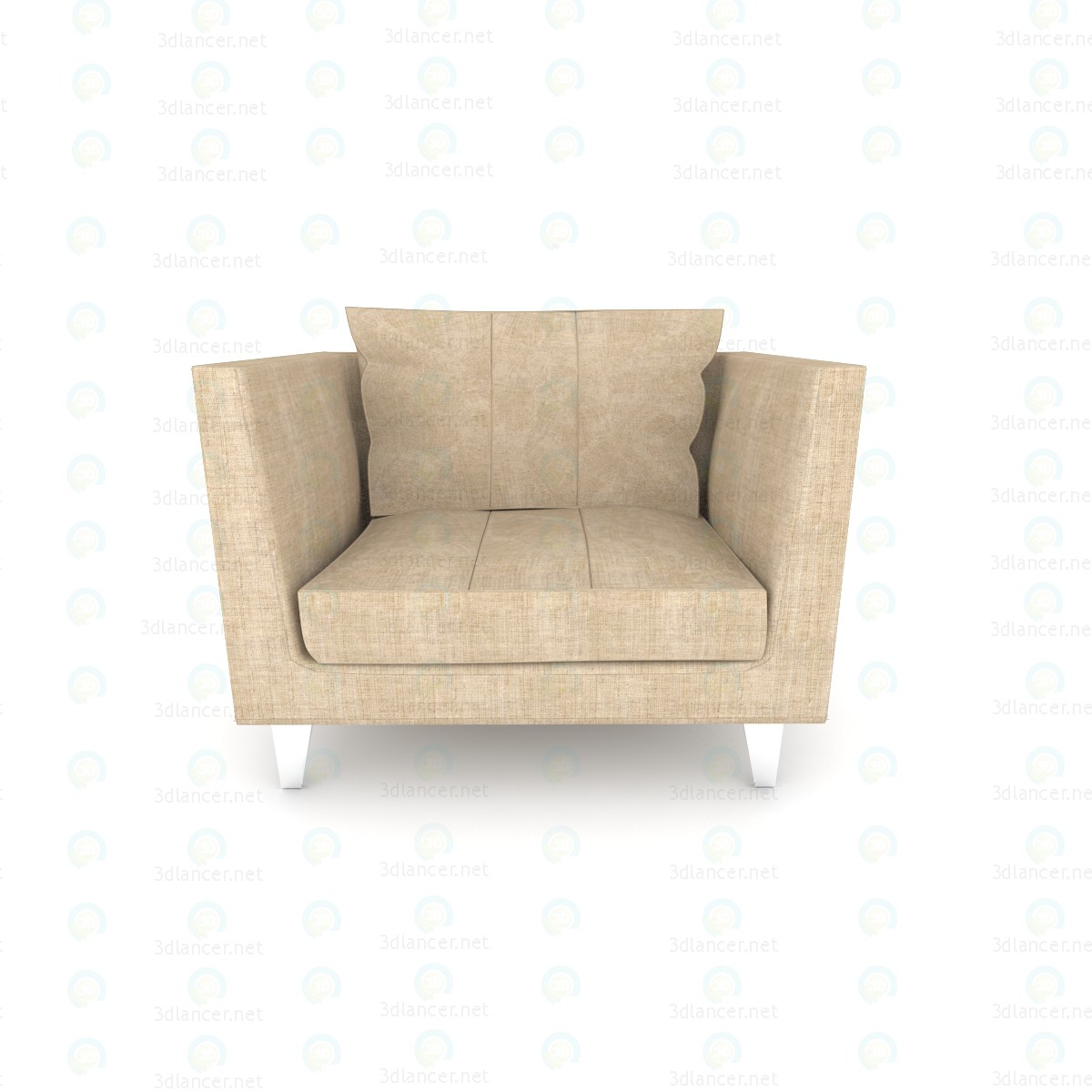 Silla para sala de estar 3D modelo Compro - render