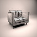 Silla para sala de estar 3D modelo Compro - render