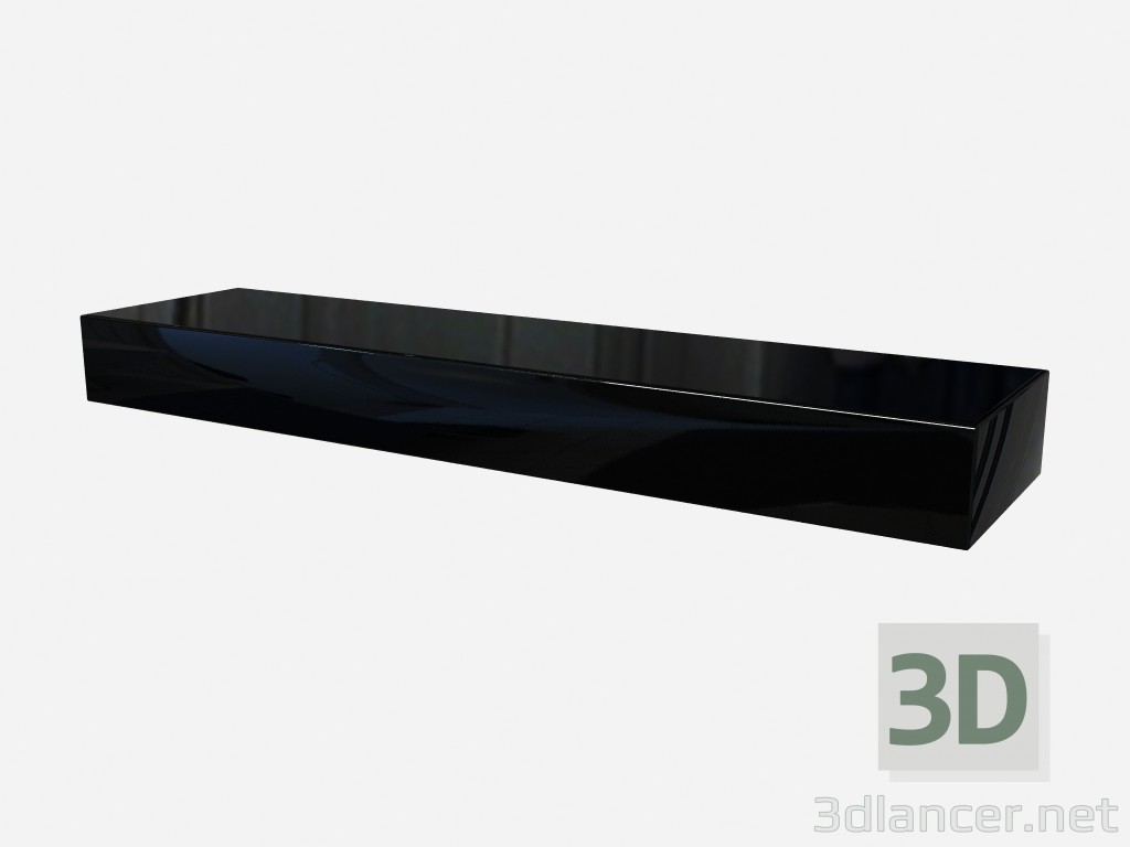 3d model Estante de pared Art Deco joven Z05 - vista previa