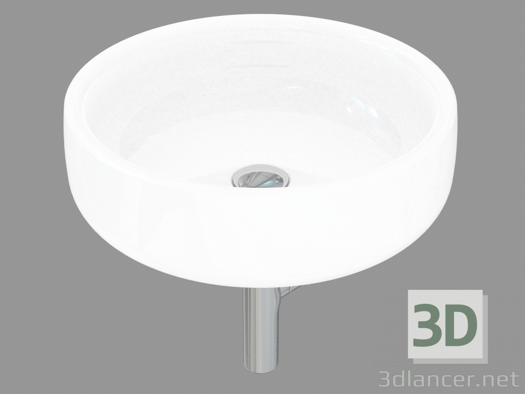 modello 3D Lavabo con sifone Bonola (BN50A) - anteprima