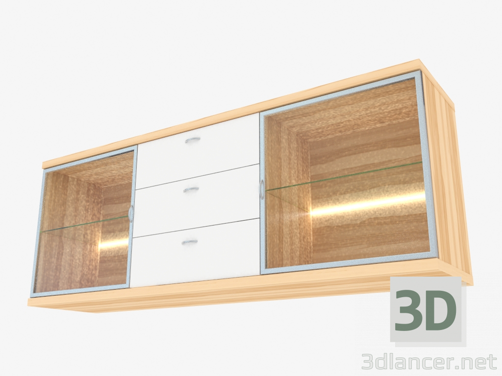 modello 3D Ciondolo a tre sezioni a buffet (150-30-3) - anteprima