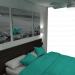 3d model Simple bedroom - preview