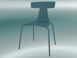 Стілець стекіруемие REMO plastic chair (1417-20, plastic avion blue, avion blue)