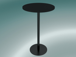 Tavolo da pranzo Nærvær (NA12, H 102cm, Ø 60cm, Fenix laminato nero)