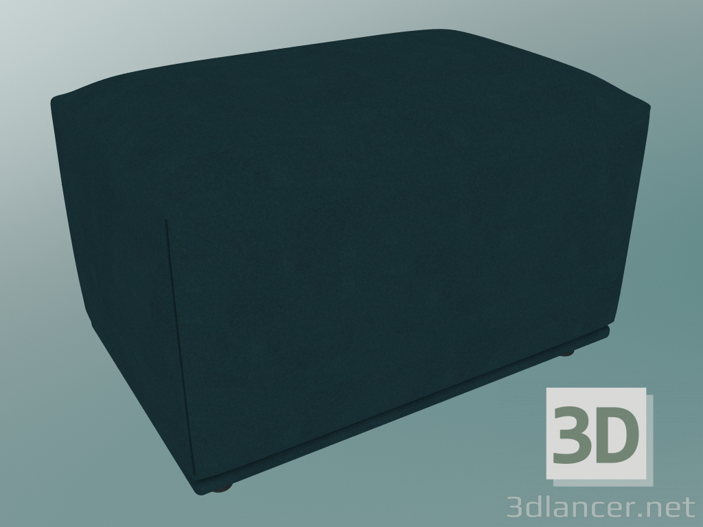 modello 3D Pouf Echo (42x62 cm, Forest Nap 992) - anteprima