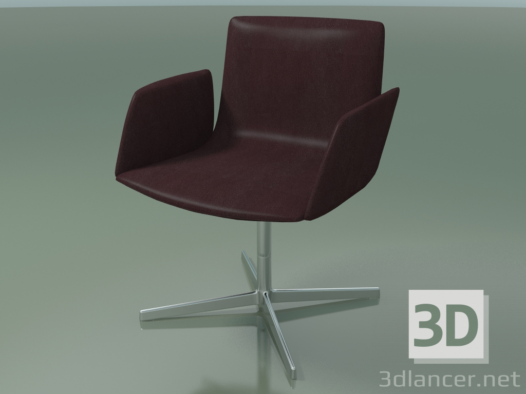 3d model Silla de conferencia 4912BR (4 patas, con reposabrazos suaves) - vista previa