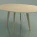 modèle 3D Table ovale 3506 (H 74 - 135x100 cm, M02, Chêne blanchi, option 1) - preview