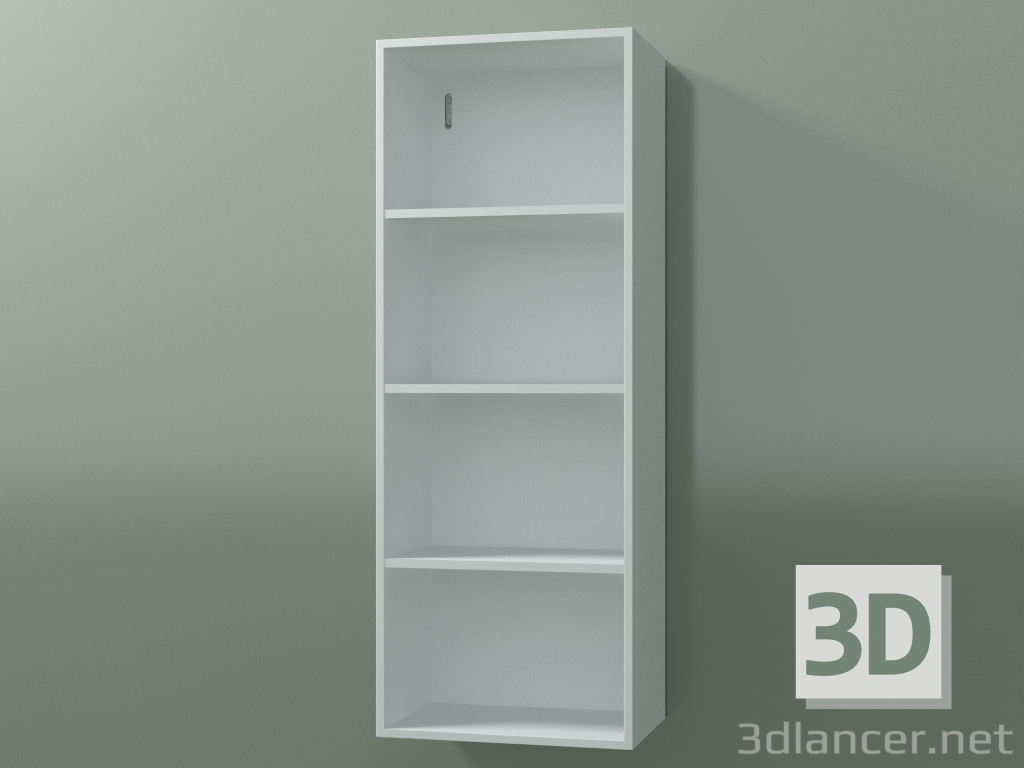 3D Modell Wandschrank (8DUBCC01, Gletscherweiß C01, L 36, P 24, H 96 cm) - Vorschau