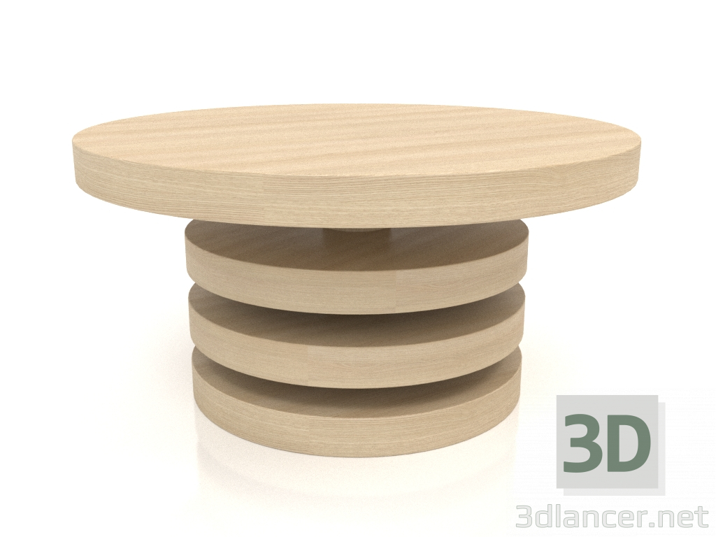 modèle 3D Table basse JT 04 (D=700x350, bois blanc) - preview