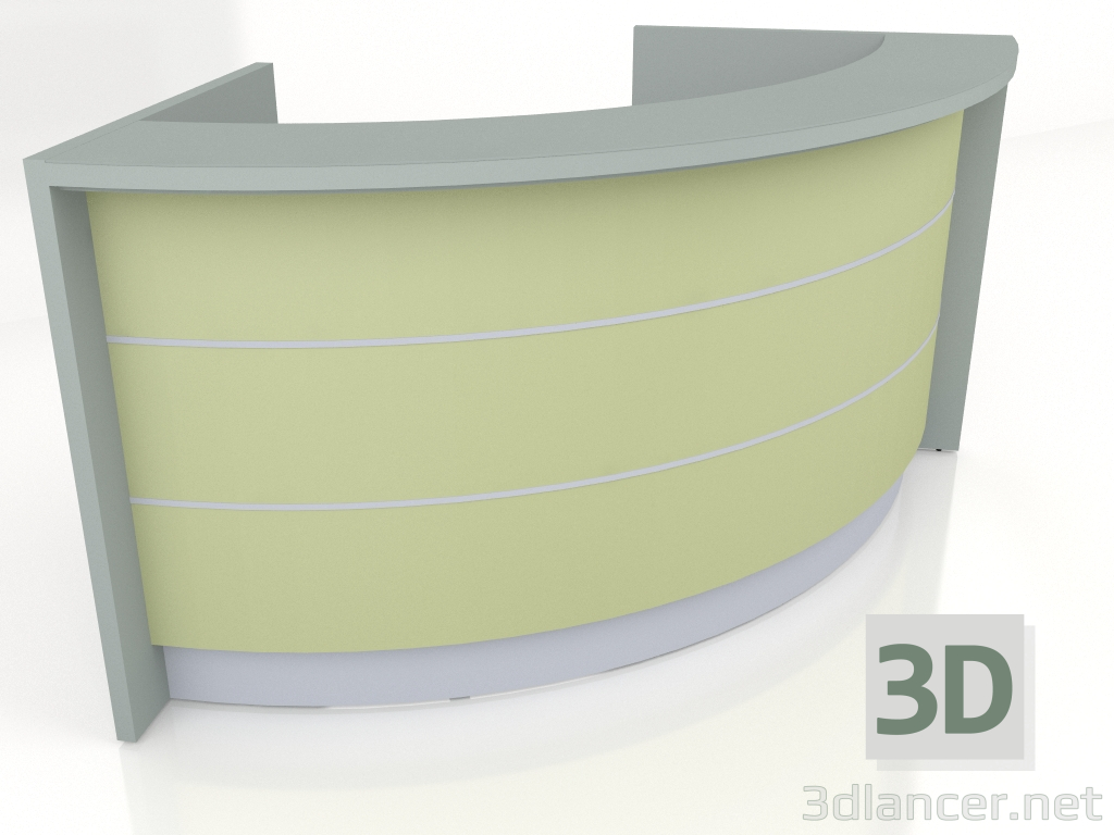 3d model Reception desk Valde LAV53L (2317x1145) - preview