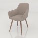 modello 3D Sedia Anita (beige-rovere) - anteprima