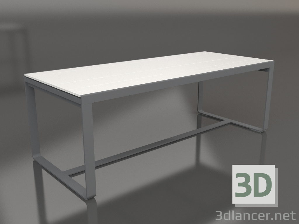 3d модель Стол обеденный 210 (DEKTON Zenith, Anthracite) – превью