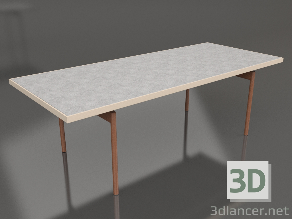 modello 3D Tavolo da pranzo (Sabbia, DEKTON Kreta) - anteprima