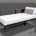 3d model Sofa module, section 2 left (Black) - preview