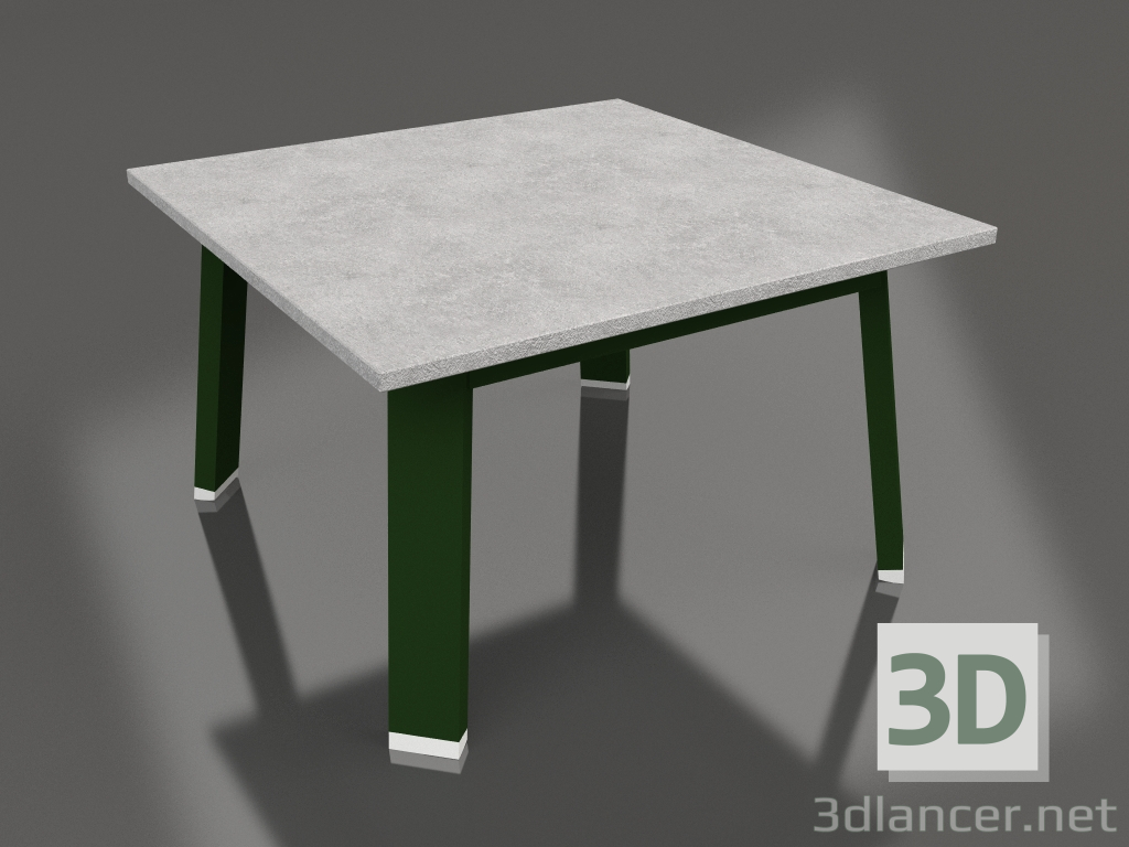 3d model Mesa auxiliar cuadrada (Verde botella, DEKTON) - vista previa