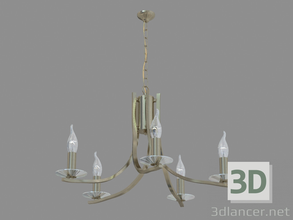 3d model Chandelier A4165LM-5AB - preview