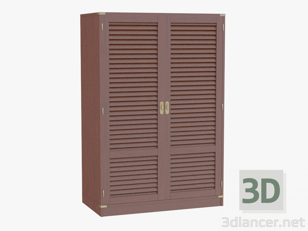 modèle 3D Armoire penderie deux portes - preview