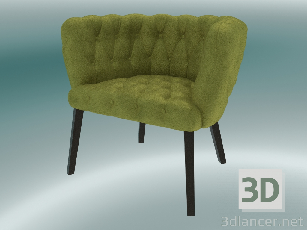 modèle 3D Fauteuil Benjamin (Jaune) - preview