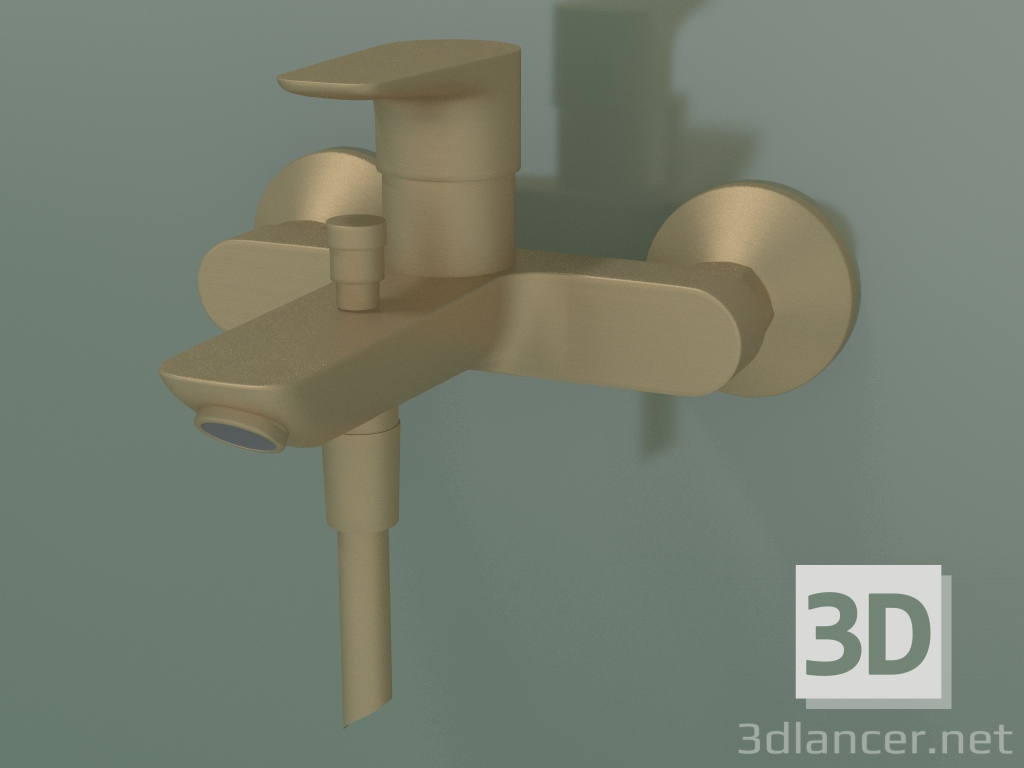 3d model Mezclador monomando de bañera (71740140) - vista previa