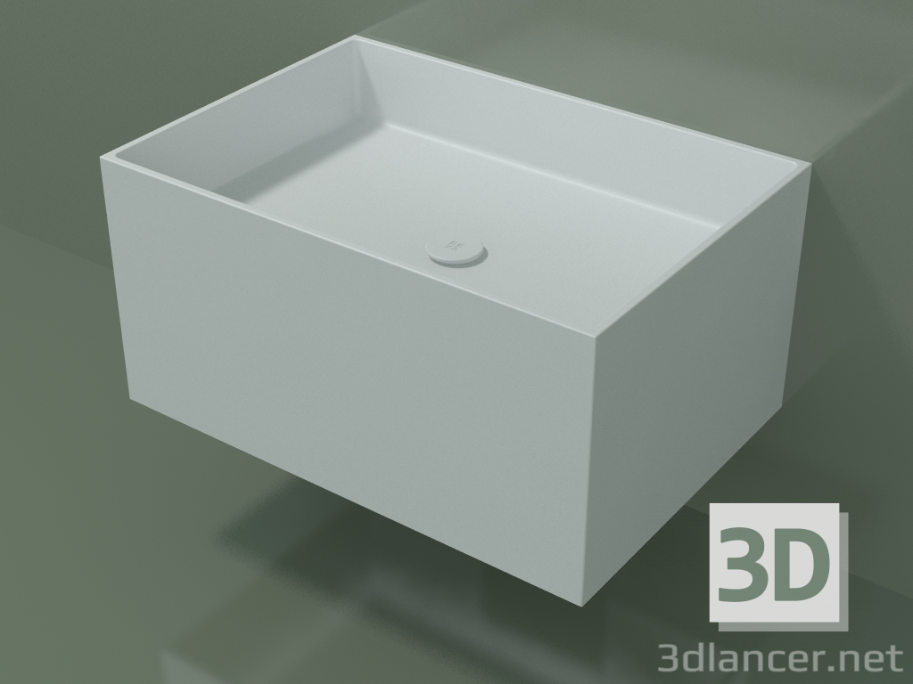 3D modeli Duvara monte lavabo (02UN42301, Glacier White C01, L 72, P 50, H 36 cm) - önizleme