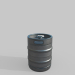 modello 3D di botte di birra comprare - rendering