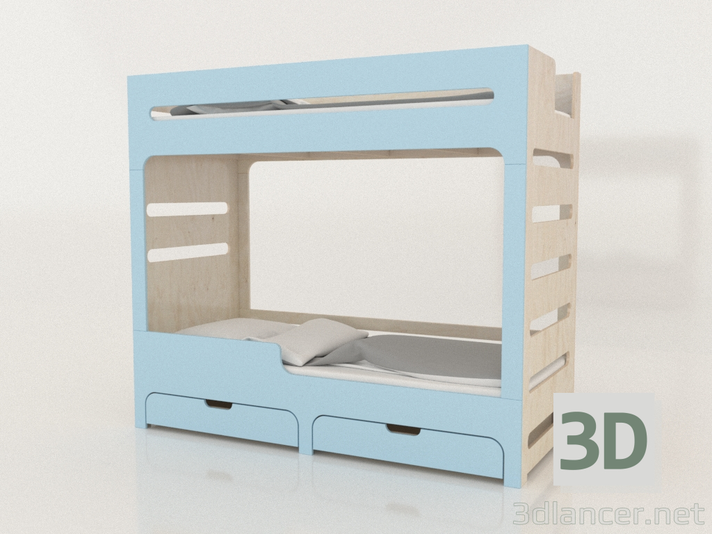 modello 3D Letto a castello MODE HL (UBDHL2) - anteprima