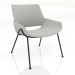 3d model Armchair with metal legs - preview