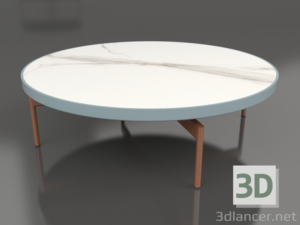 modèle 3D Table basse ronde Ø120 (Bleu gris, DEKTON Aura) - preview