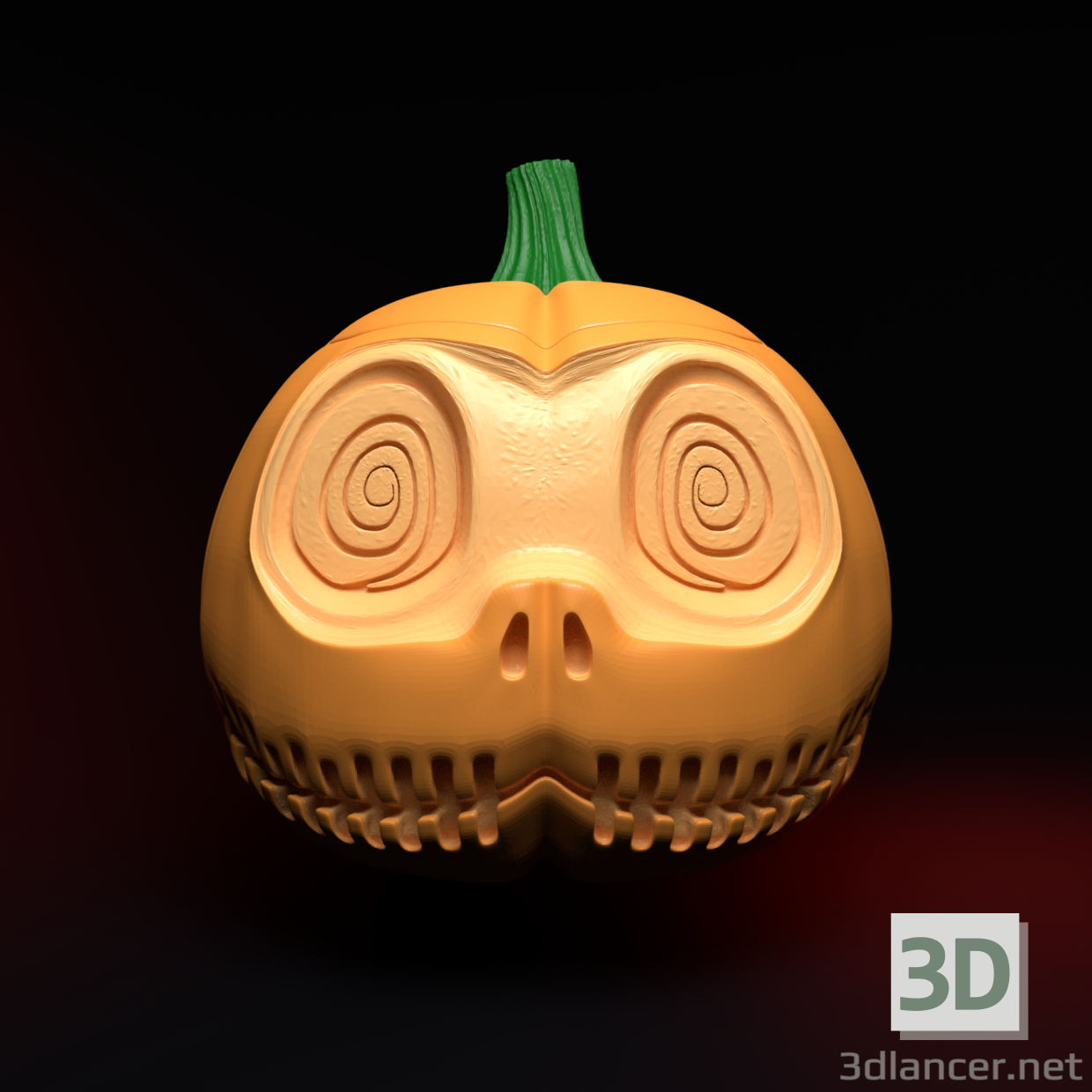 3D modeli Cadılar Bayramı Şeker Sepeti ve Kalemlik - önizleme