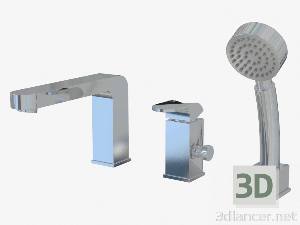 Modelo 3d misturador de banho (conjunto) Primo (BQP-013M 32665) - preview