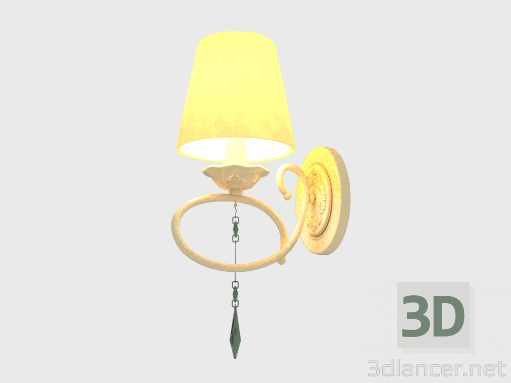 modello 3D Sconce PASSARINHO (ARM001-01-W) - anteprima