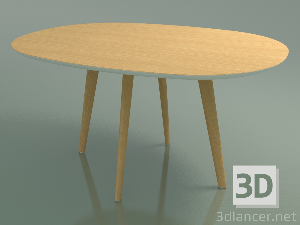 3d модель Стол овальный 3506 (H 74 - 135х100 cm, М02, Natural oak, вариант 1) – превью