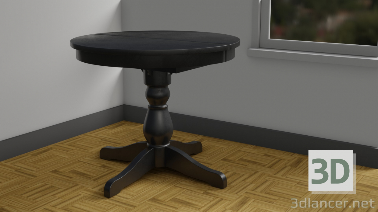 3d model Mesa INGATORP de IKEA - vista previa