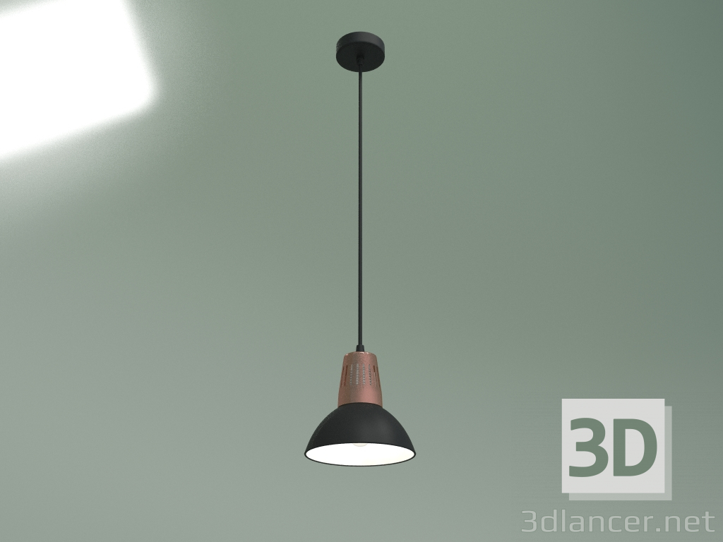 Modelo 3d Luminária pendente 50174-1 (preta) - preview