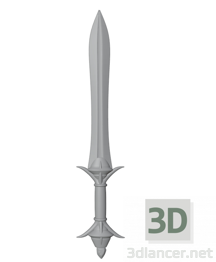 Modelo 3d Espada - preview