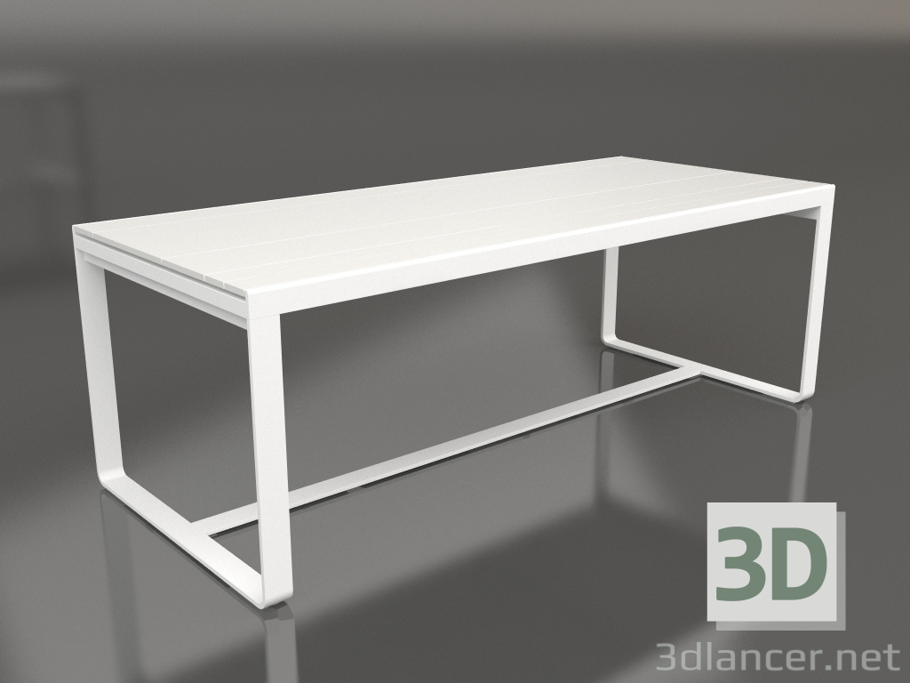 3d model Mesa de comedor 210 (DEKTON Zenith, Blanco) - vista previa