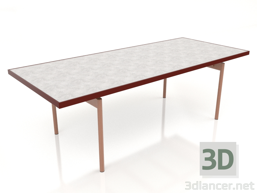 3d модель Стіл обідній (Wine red, DEKTON Kreta) – превью