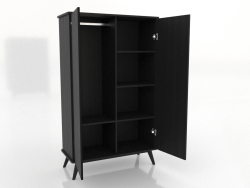 Armadio 4 1000x450x1650 mm (aperto, nero RAL 9005)