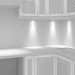 3d Classical white marble kitchen model buy - render