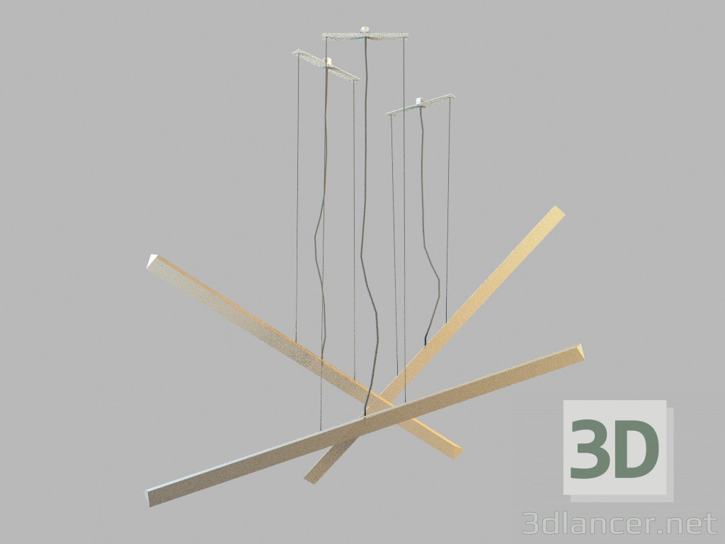 3d model Lámpara colgante de 2341 - vista previa