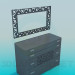 3d model Dresser - vista previa